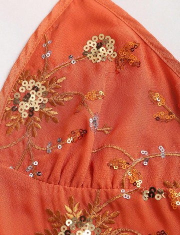Rochie scurta SHEIN, portocaliu
