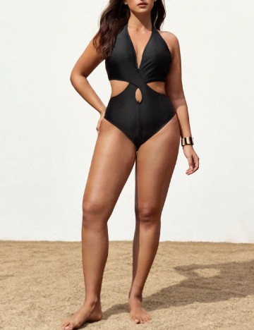 Costum de baie SHEIN CURVE, negru