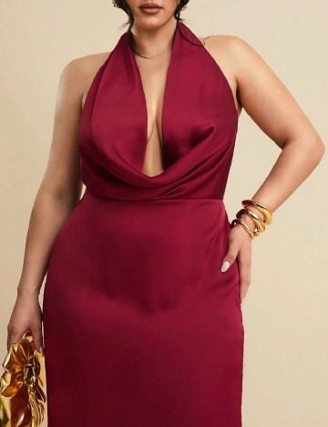 Rochie lunga SHEIN CURVE, rosu