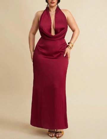 Rochie lunga SHEIN CURVE, rosu