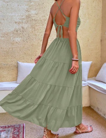 Rochie lunga SHEIN, verde