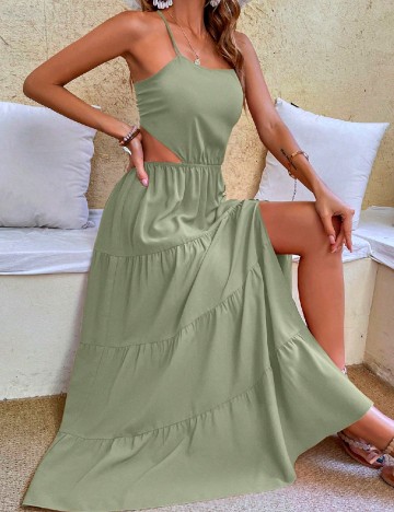 Rochie lunga SHEIN, verde