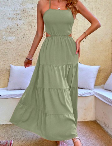 Rochie lunga SHEIN, verde