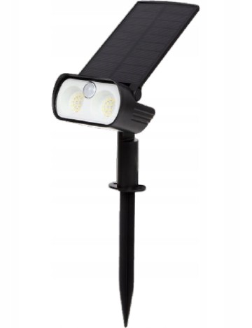 Lampa solara ACTION, negru
