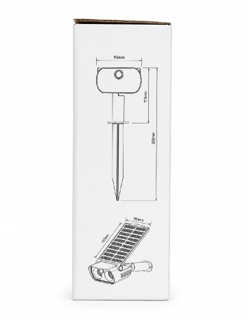 Lampa solara ACTION, negru