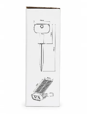 Lampa solara ACTION, negru