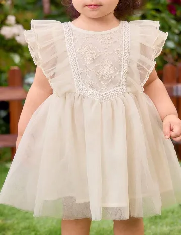 Rochie Shein Kids, ecru