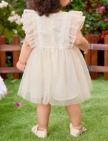 Rochie Shein Kids, ecru