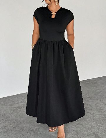 Rochie lunga SHEIN CURVE, negru