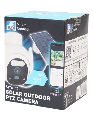 Camera HD rotativa solara ACTION, alb