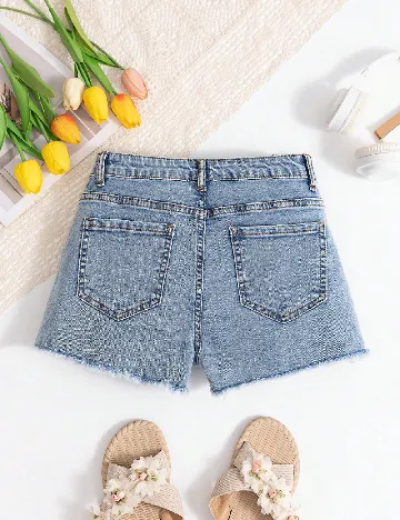Pantaloni scurti Shein Kids, albastru