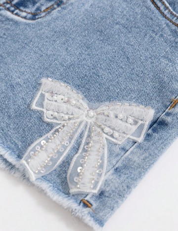 Pantaloni scurti Shein Kids, albastru