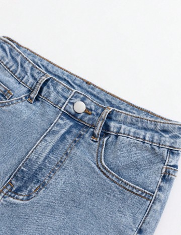 Pantaloni scurti Shein Kids, albastru