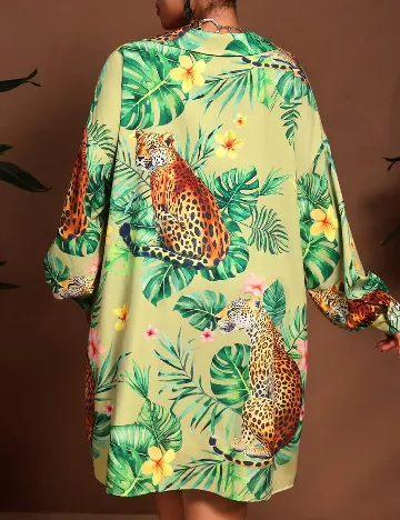 Rochie scurta SHEIN CURVE, verde