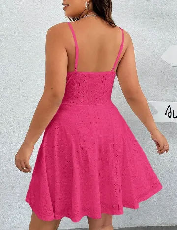 Rochie scurta SHEIN CURVE, roz
