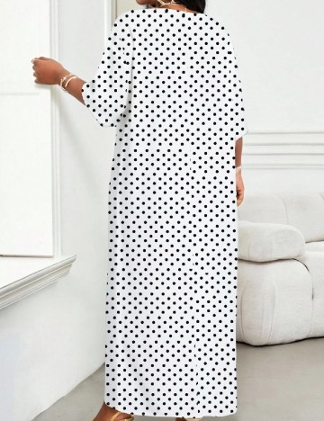 Rochie lunga SHEIN CURVE, alb