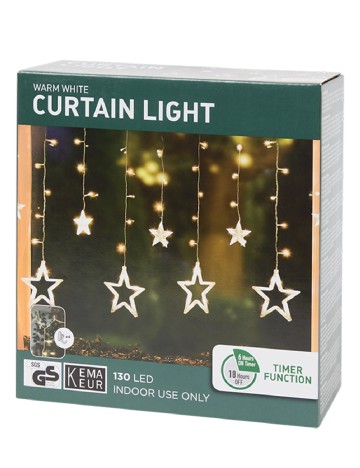 Ghirlandă luminoasă 130 LED  ACTION, galben
