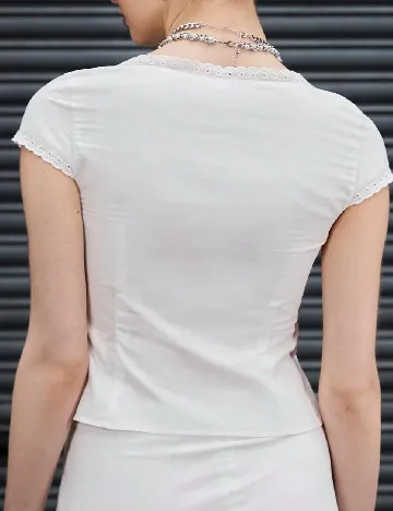 Top SHEIN, alb