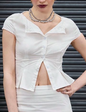 Top SHEIN, alb