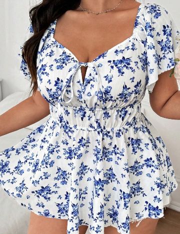 Bluza SHEIN CURVE, alb