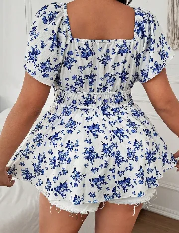 Bluza SHEIN CURVE, alb