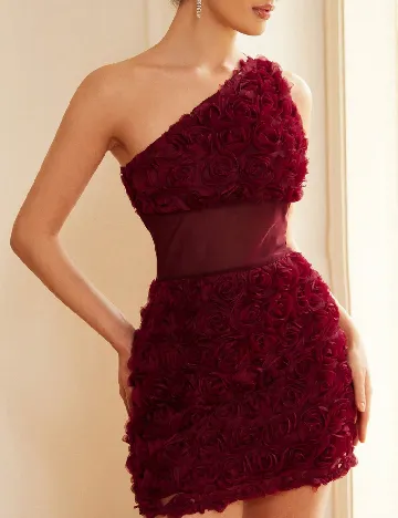 Rochie scurta Aveloria, visiniu