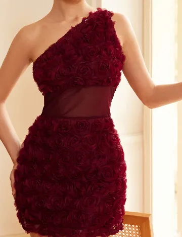 Rochie scurta Aveloria, visiniu