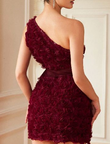 Rochie scurta Aveloria, visiniu