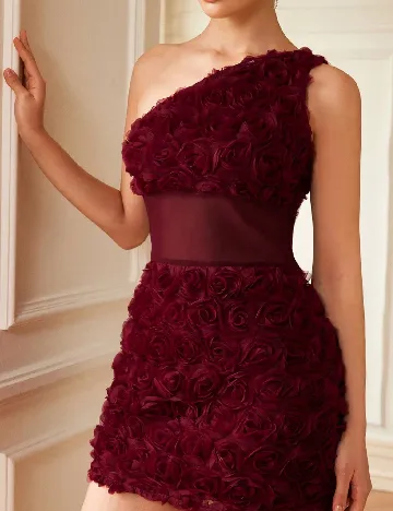 Rochie scurta Aveloria, visiniu
