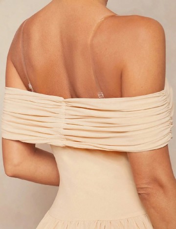 Rochie lunga SHEIN, crem