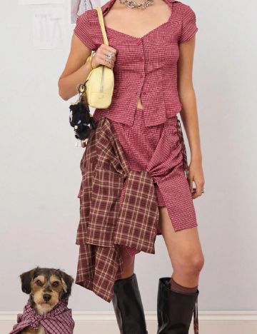 Top SHEIN, rosu