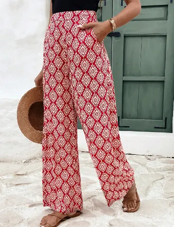 Pantaloni SHEIN, rosu