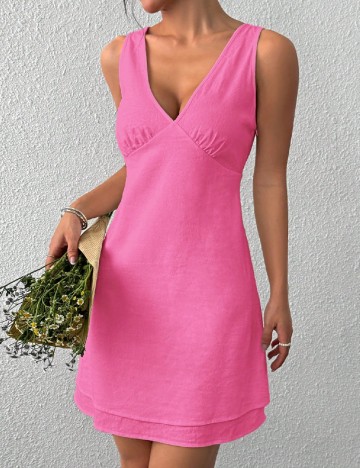 Rochie scurta SHEIN, roz