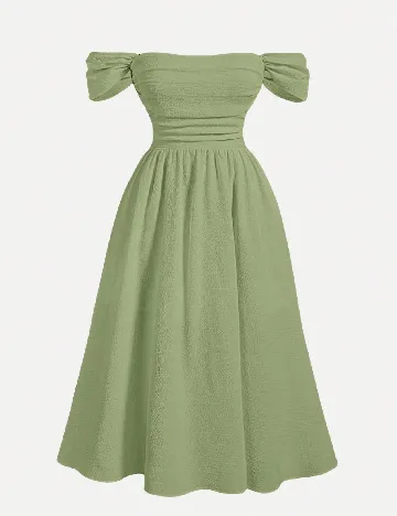 Rochie medie SHEIN CURVE, verde