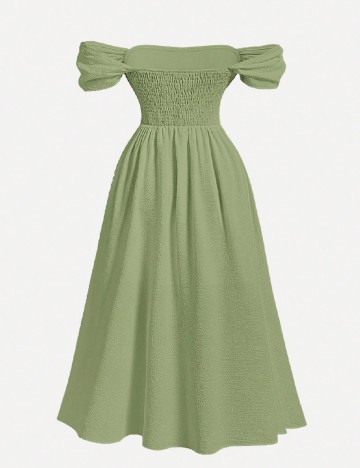 Rochie medie SHEIN CURVE, verde