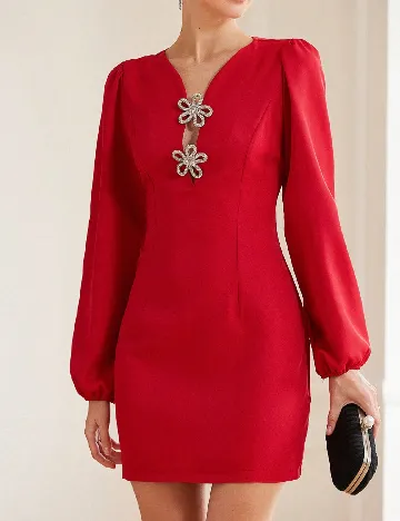 Rochie scurta SHEIN, rosu