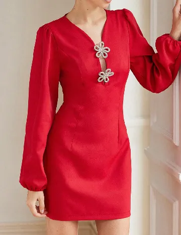 Rochie scurta SHEIN, rosu