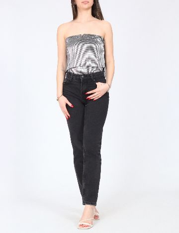 Body Bershka, argintiu