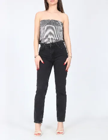 Body Bershka, argintiu