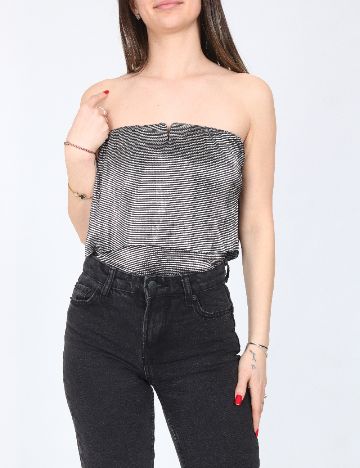 Body Bershka, argintiu
