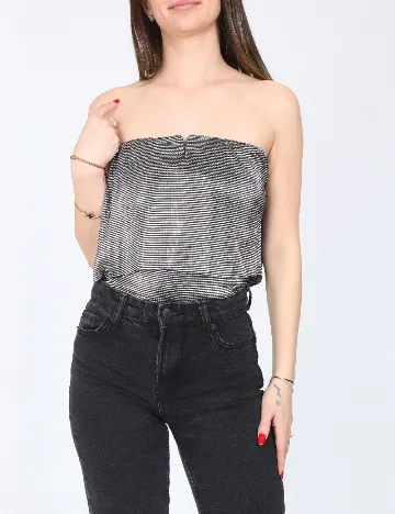 Body Bershka, argintiu