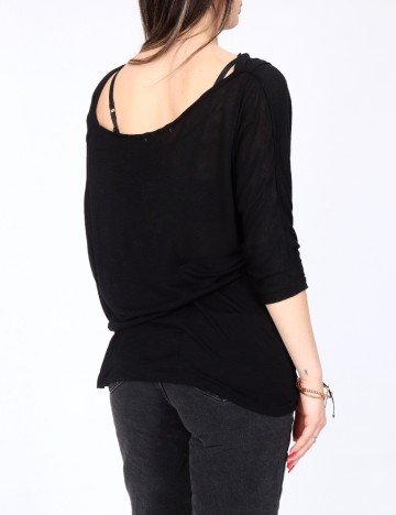 Bluza Bershka, negru