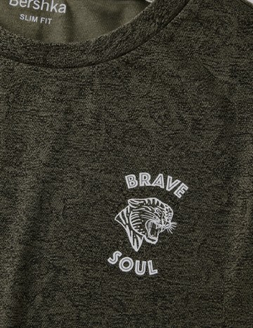 Tricou Bershka, verde