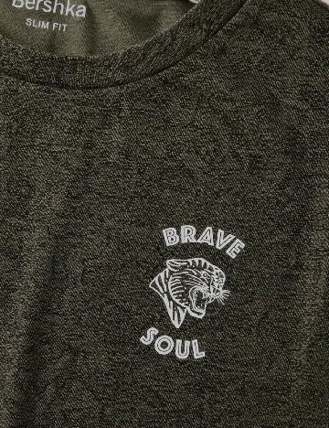 Tricou Bershka, verde
