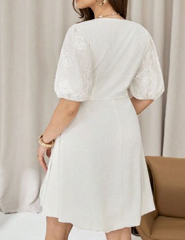Rochie scurta SHEIN CURVE, alb
