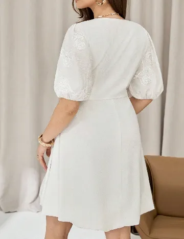 Rochie scurta SHEIN CURVE, alb