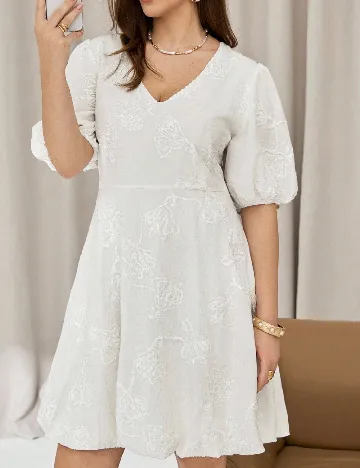 Rochie scurta SHEIN CURVE, alb