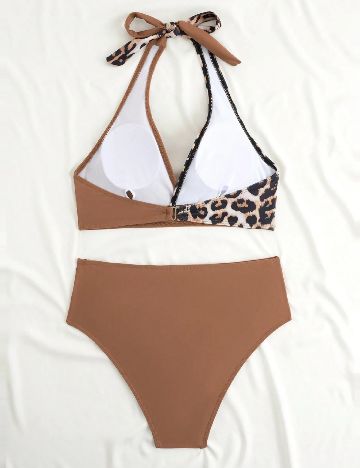 Costum de baie SHEIN, maro