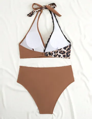 Costum de baie SHEIN, maro