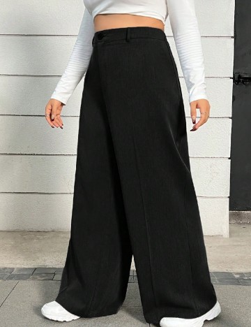 Pantaloni SHEIN CURVE, negru